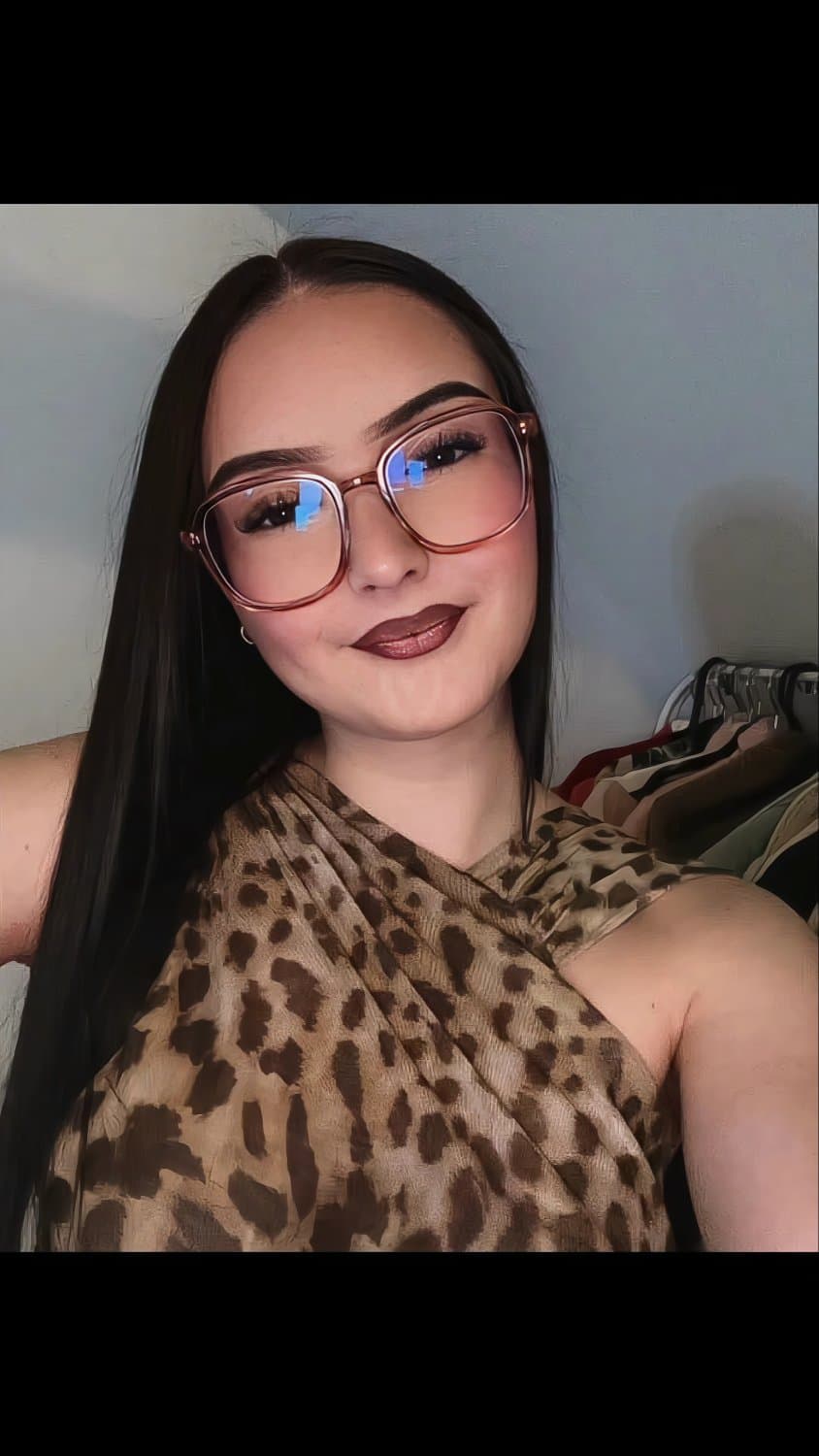 Slutty brunette step sister with glasses and horny