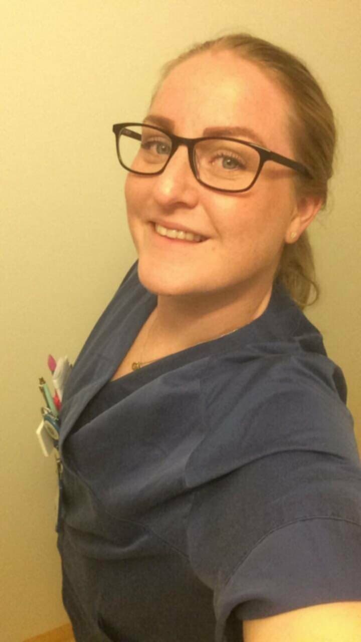 Naughty nurse shows us her hot body