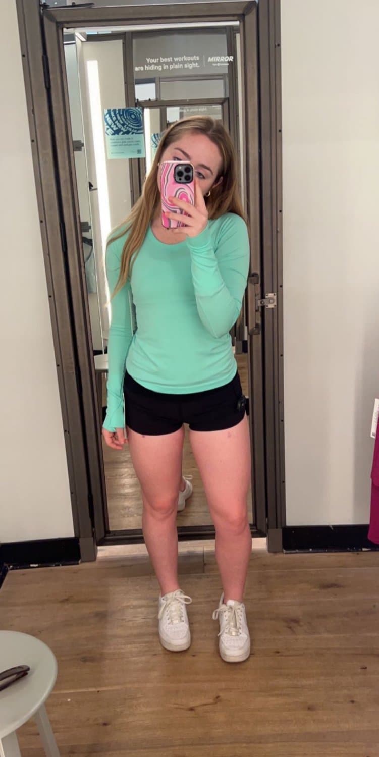 Innocent athletic college girl