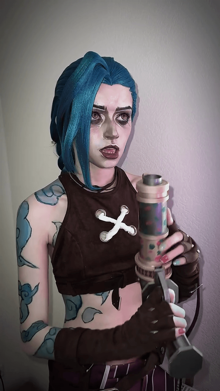 Jinx Realistic anal doggystyle from behind AI