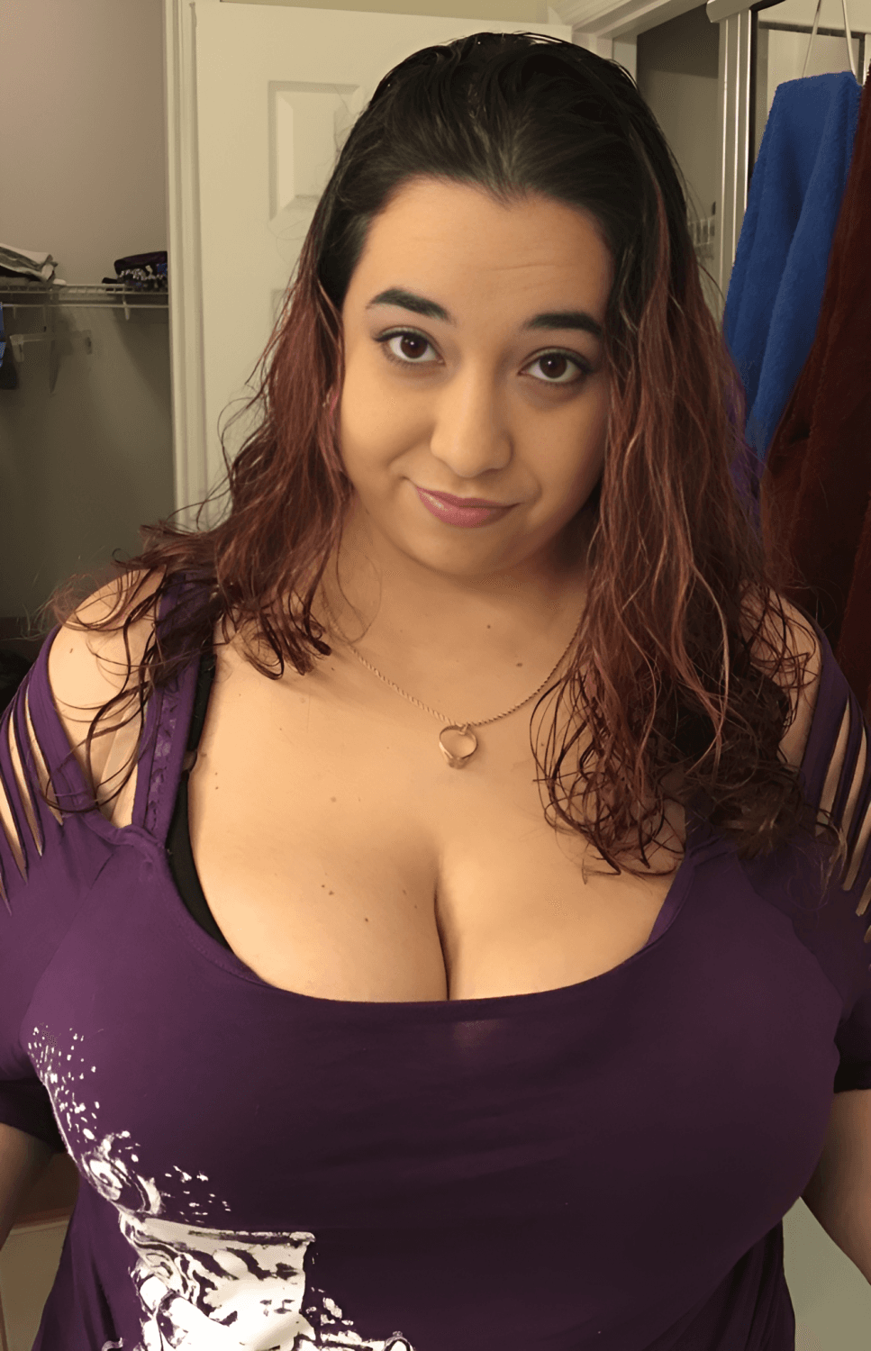 Slut Wife Shows Her Big Melons To a Husband Friend