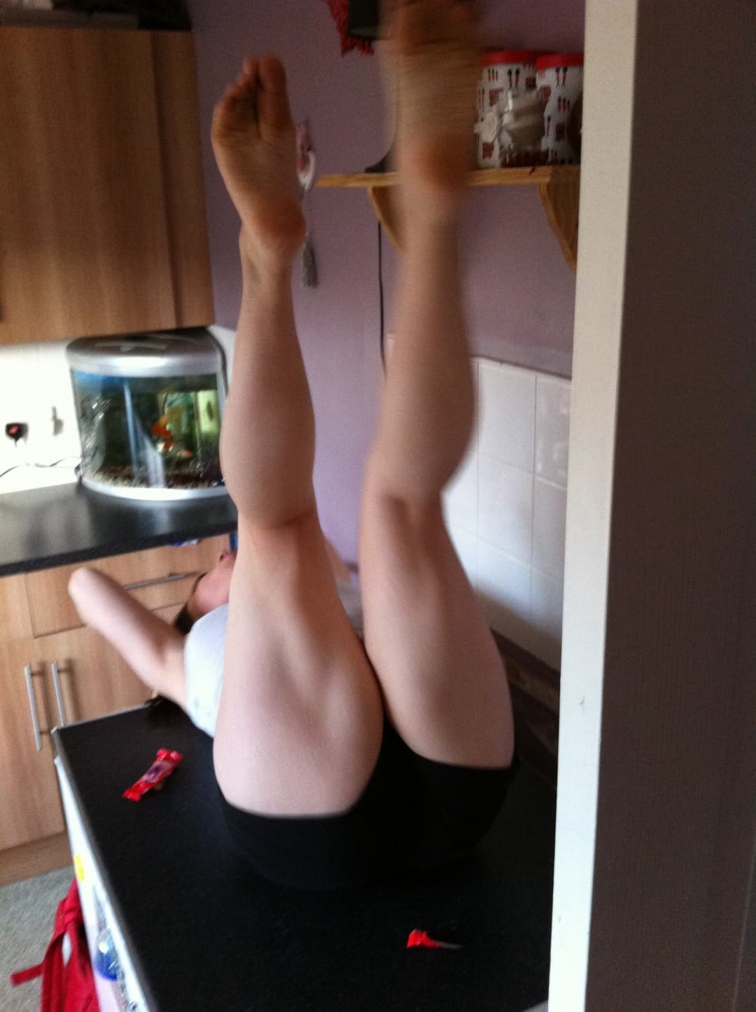 Welsh slut in the kitchen