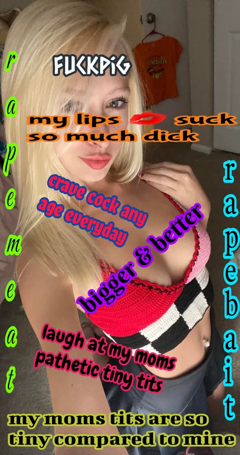 Daughter has always made fun of my tits being smaller humiliating them for being so pathetic tiny