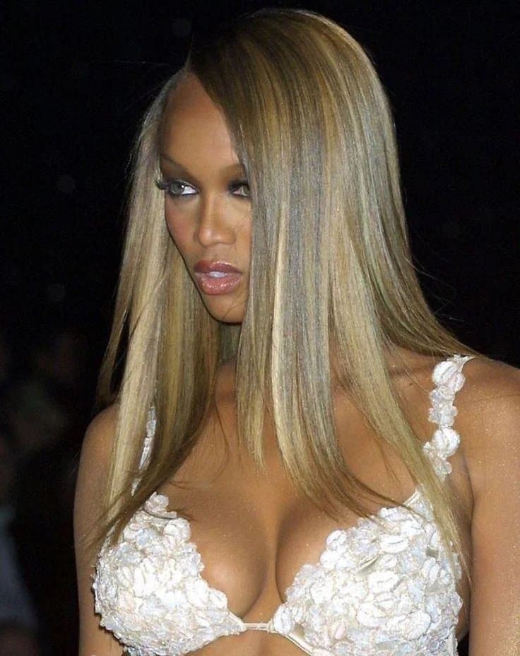 Supermodel Tyra Banks will have you craving brown sugar. Big titty black bitch is goonfuel