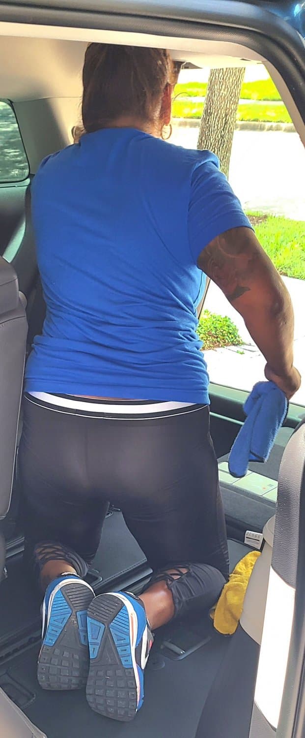 Indian fuckmeat loves when strangers slap her ass and walk away always showing panty in see tru.