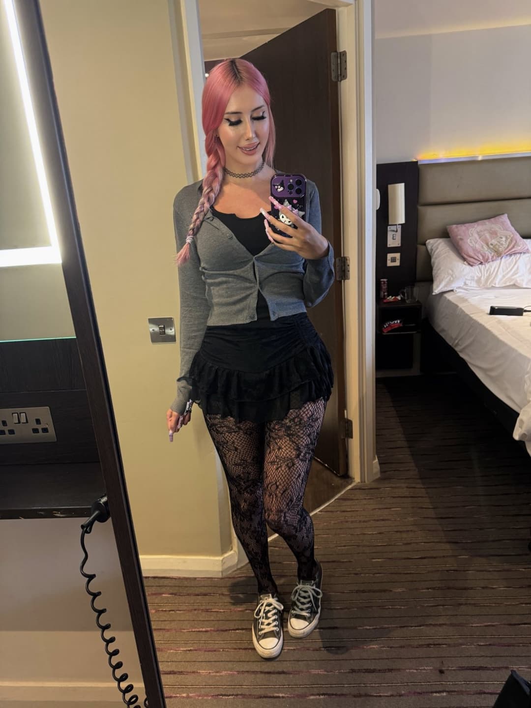 Big Dick Trans Nerd Shoves Dildo In Her Ass & Strokes Her Big White Cock?? (Cosplay, Panties, Cum)