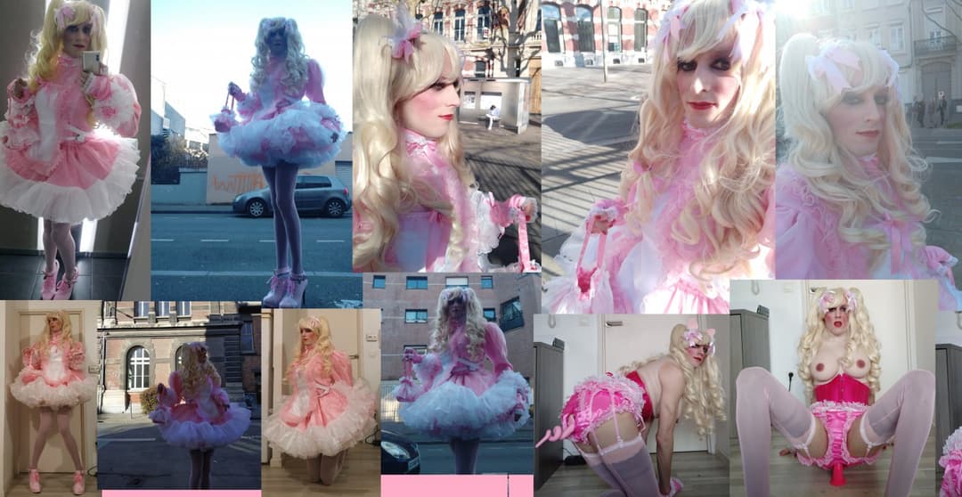 Sissy Marga captions, cards and collages