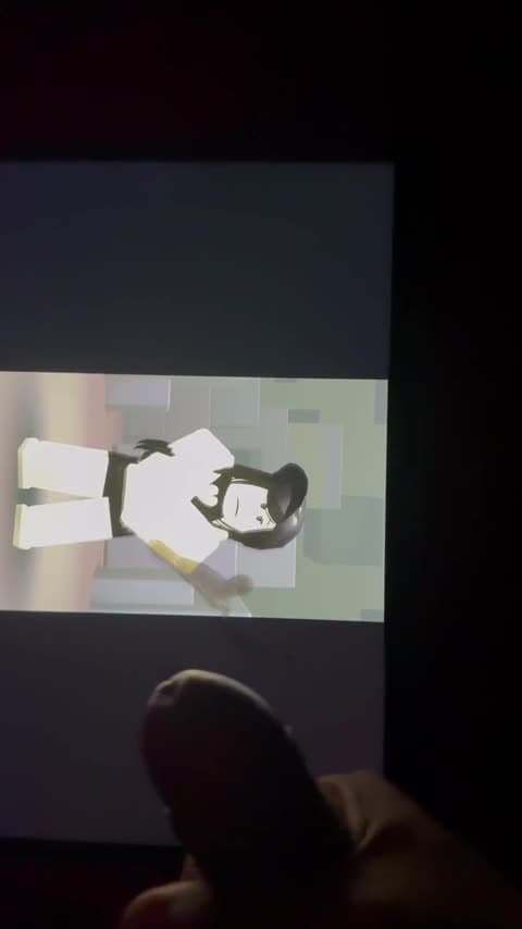 Roblox cum trib for @yourgirlhonoka (my first trib)