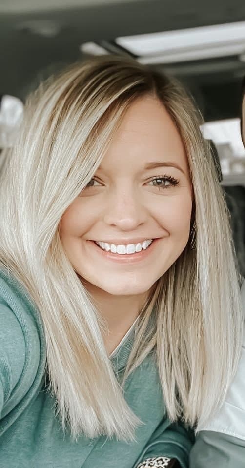 Hottie Macy happily does some topless jumping jacks backstage at the club