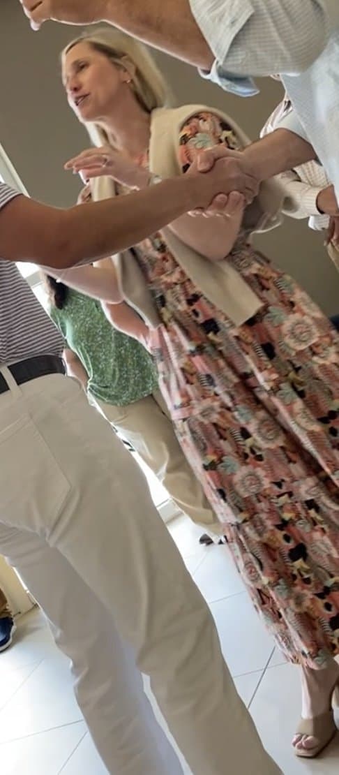 Brandy, surrounded by men….as it should be!