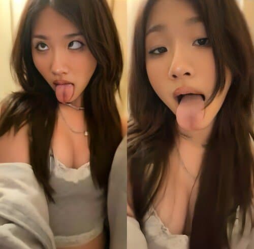 Abg Wide open mouth Asian teen cumslut!! She loves cum!