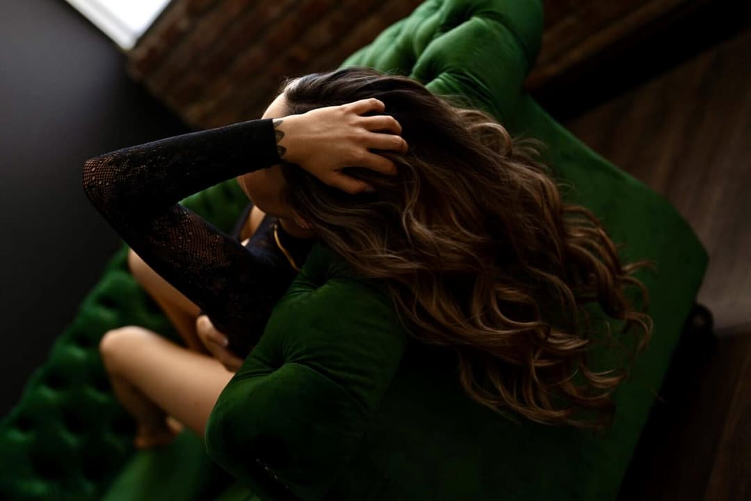 Click to view full size Intensely beautiful brunette boudoir