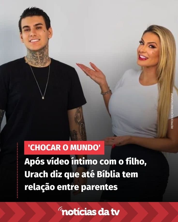 ANDRESSA URACH TOMANDO PICA DO SEU FILHO ARTHUR URACH