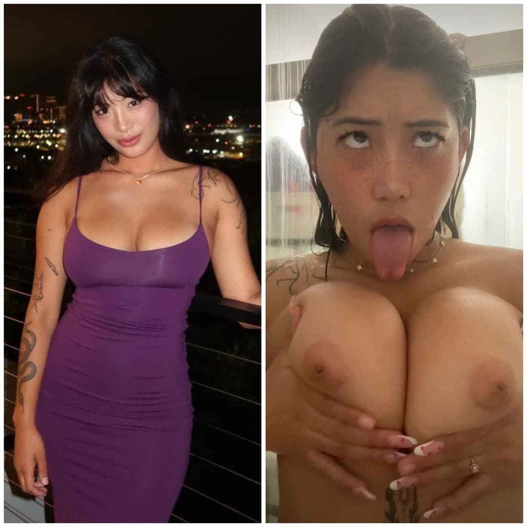 Need some cock between these asian sluts tits