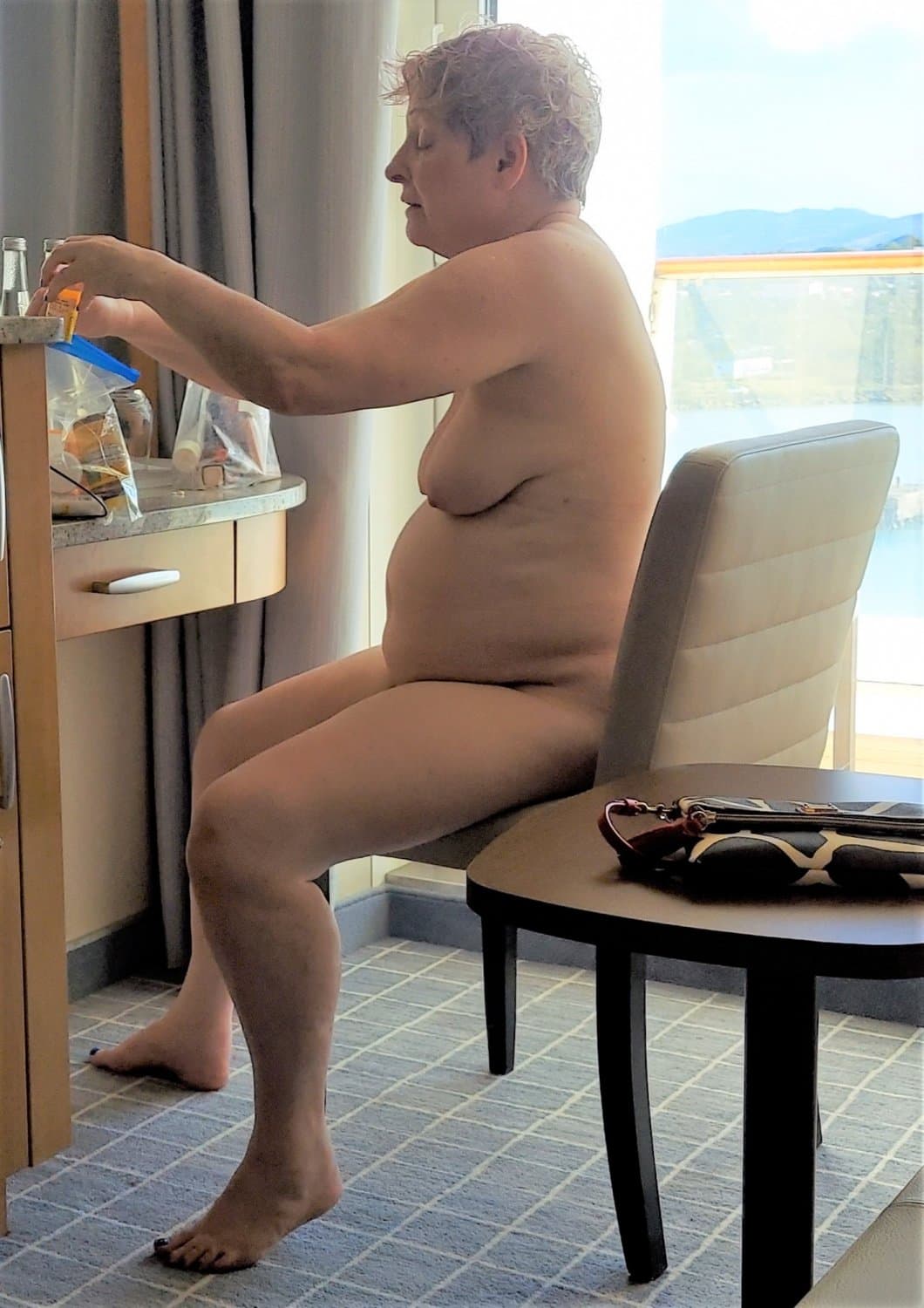 Click to view full size more chubby mature wife naked on cruise