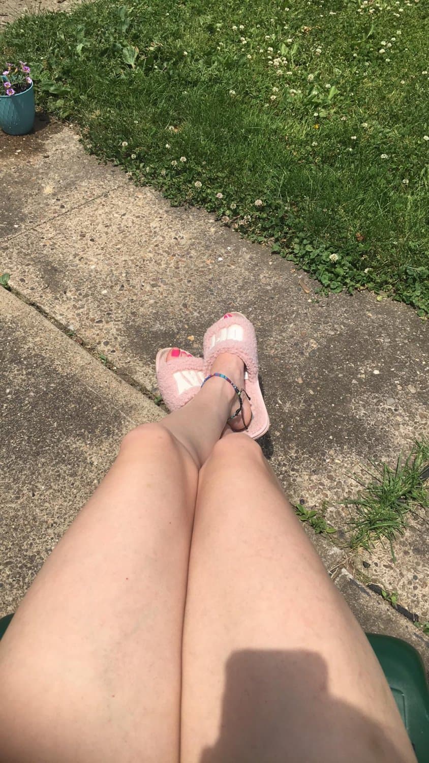 relaxing in the front yard on a sunday afternoon