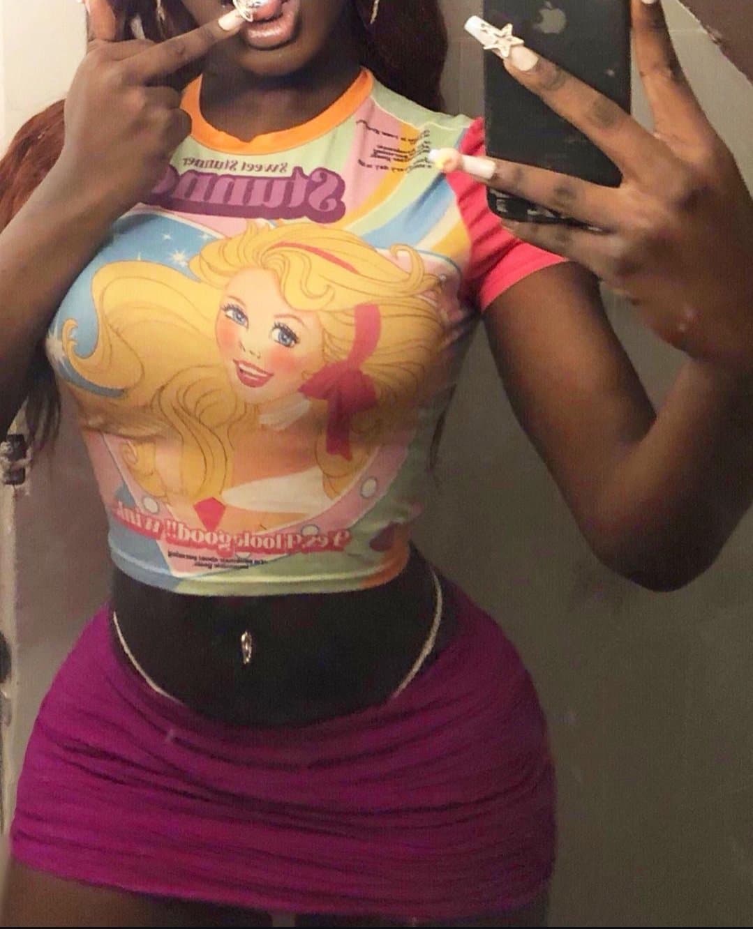 Dark Skinned Bimbo Barbie