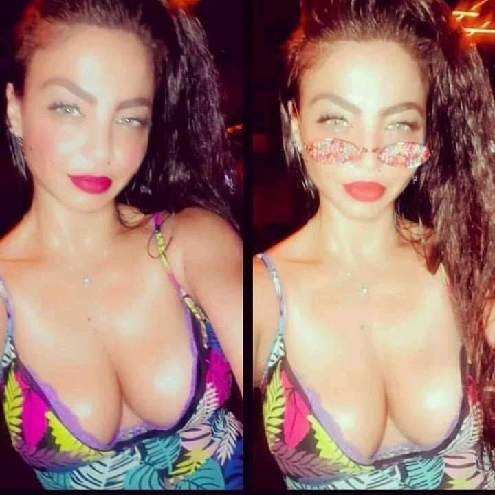 Egyptian milf teasing with her sexy bikini body