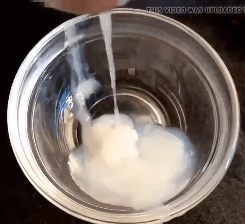 Dude oozes a BOWL-FULL of thick sperm-slug sauce!