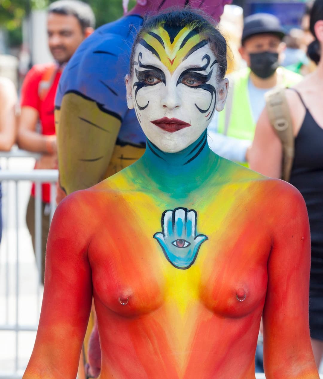 Body painting day in NYC