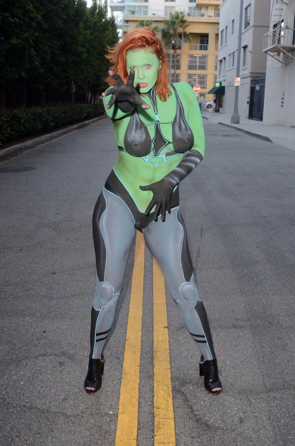 Redhead Maitland phat pussy Body paint ?