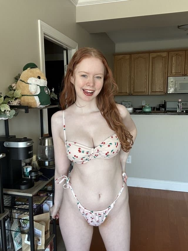 Ginger Slut With Banana Titties And Big Red Bush