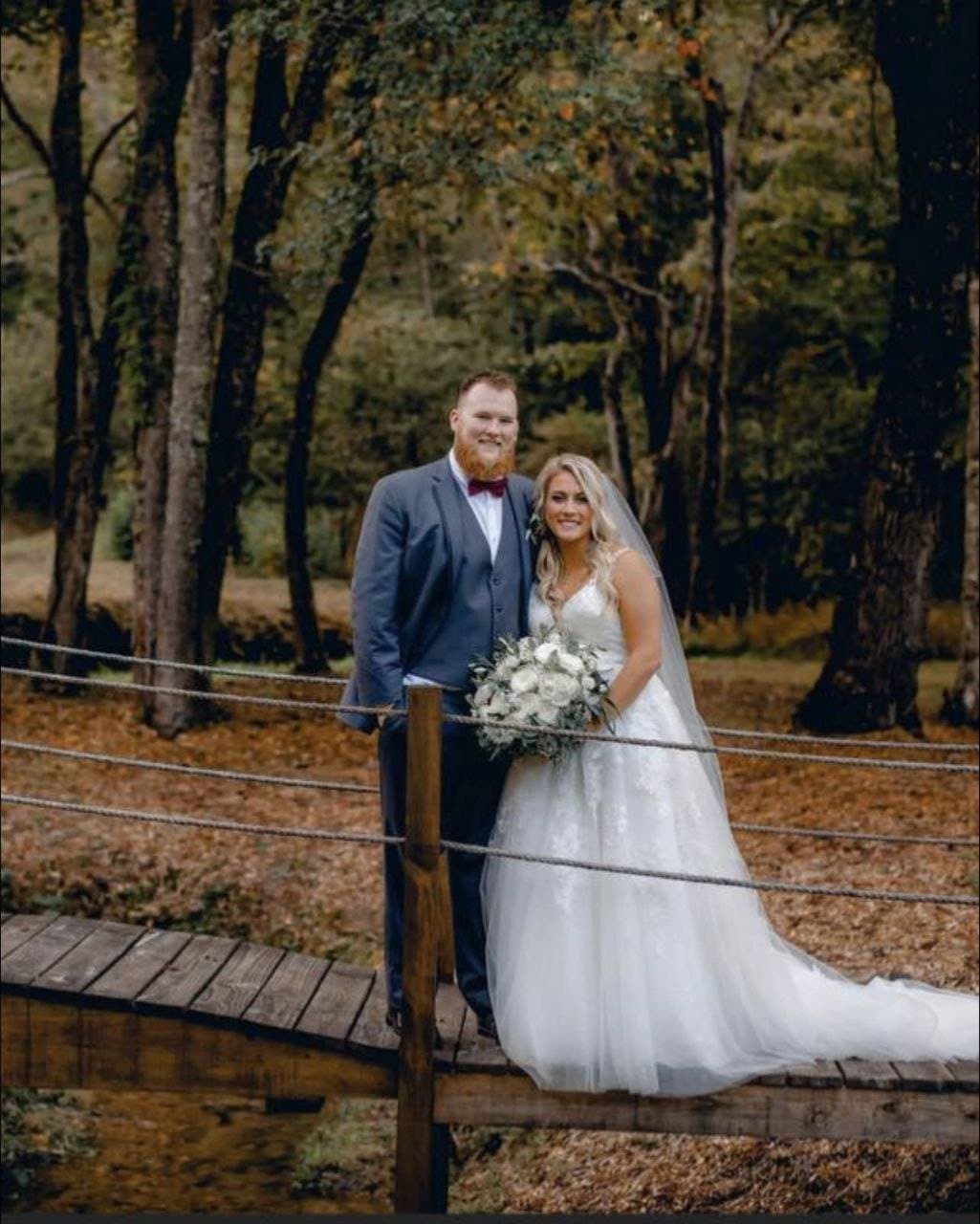 Chubby bride had one too many White Claws and got naked