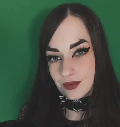 Goth Twitch streamer FAKE porn - delicious Goth slut