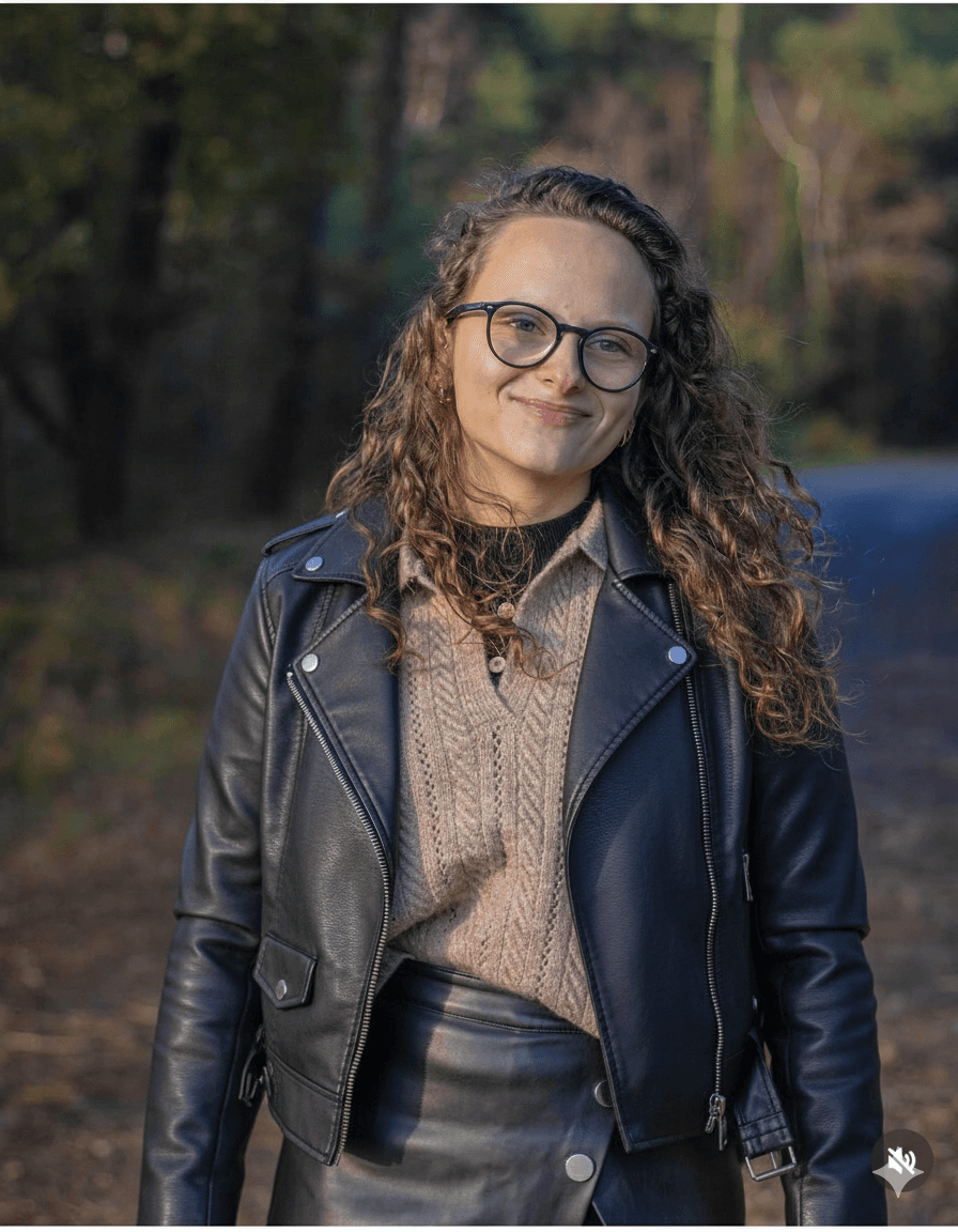 Teen girl with Leather Jacket