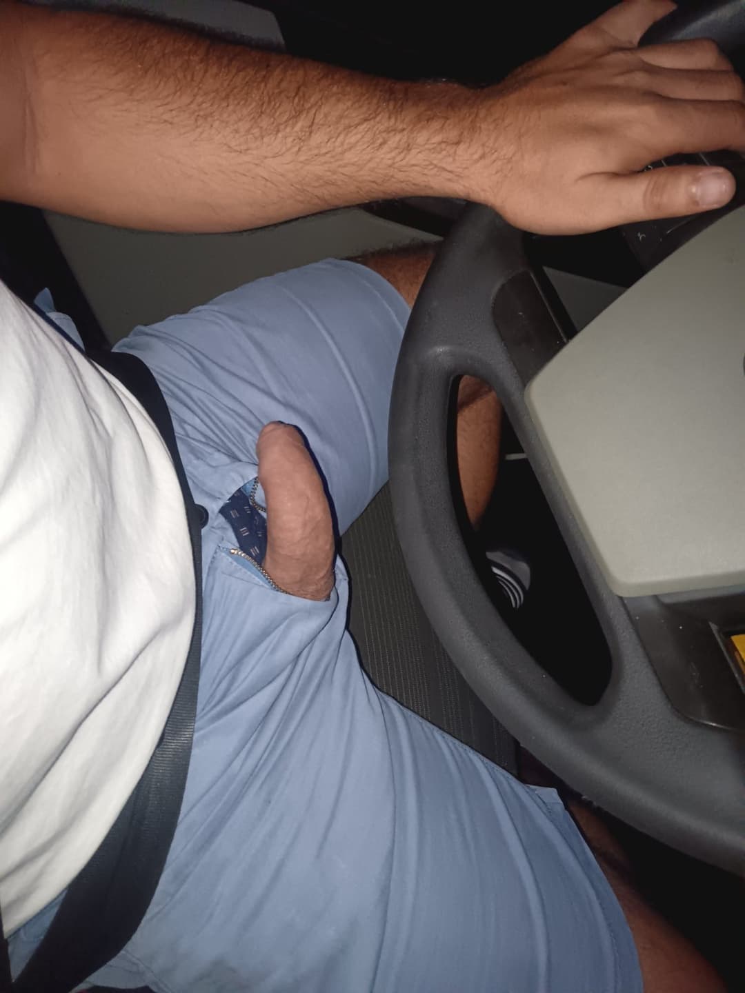 Horny while driving! I had to stop. Guess what!