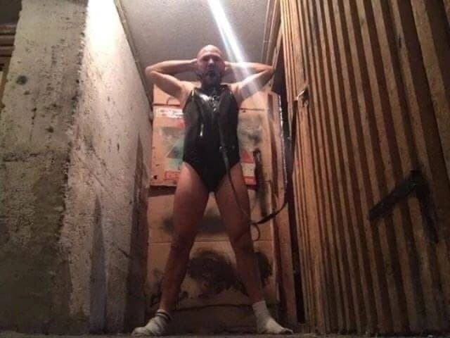 PigSlaveAndy in Latex Bondage