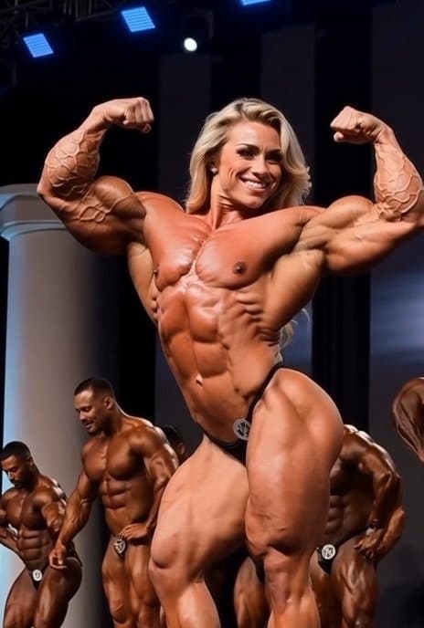 Click to view full size No man can resist to the scent of her roided muscle armpits