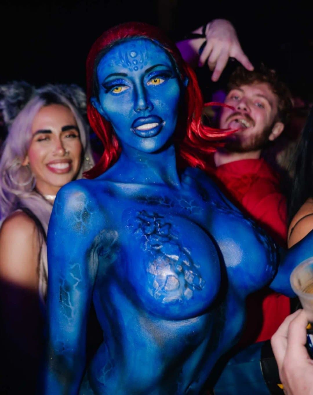 Mystique would get it constantly knowing her sexy body can shapeshift