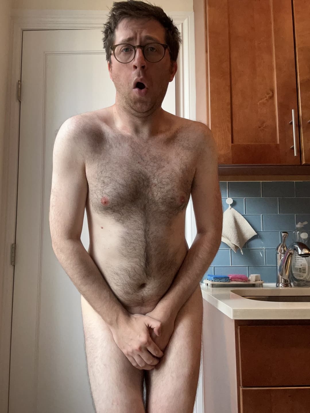 Click to view full size Laugh at this naked nerdy panty-wearing little dick loser!