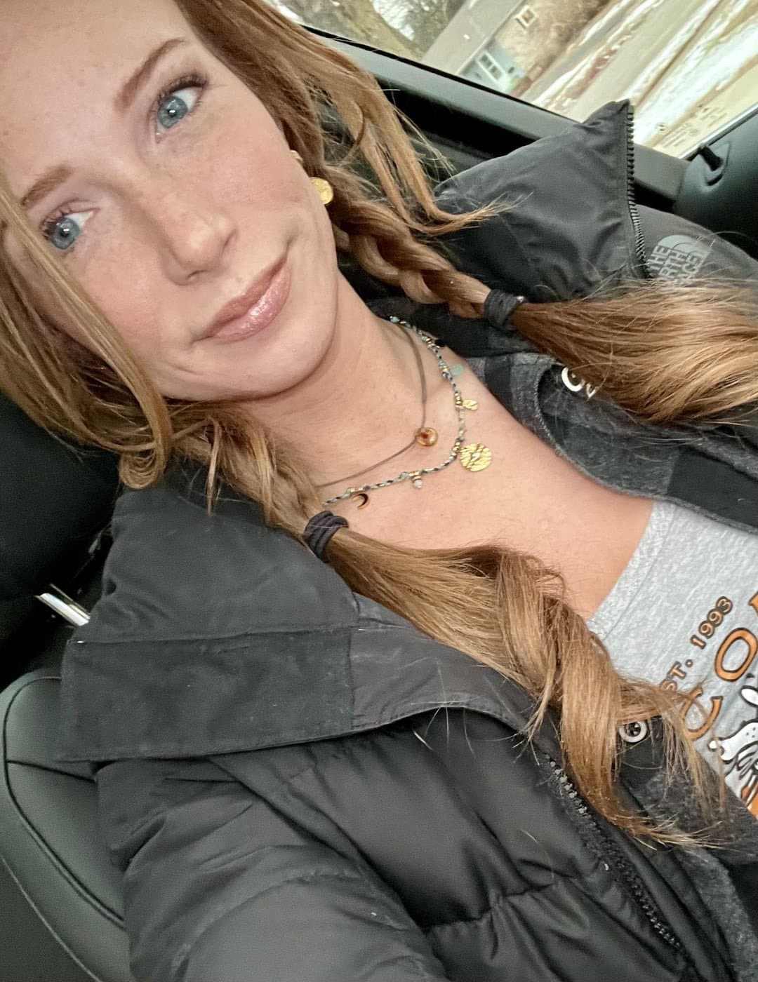 Beautiful small tit red head