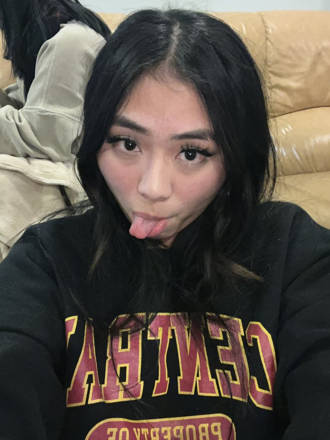 Thick ass ABG grasping for money and attention. Stupid Asian bitch finessing niggas for money