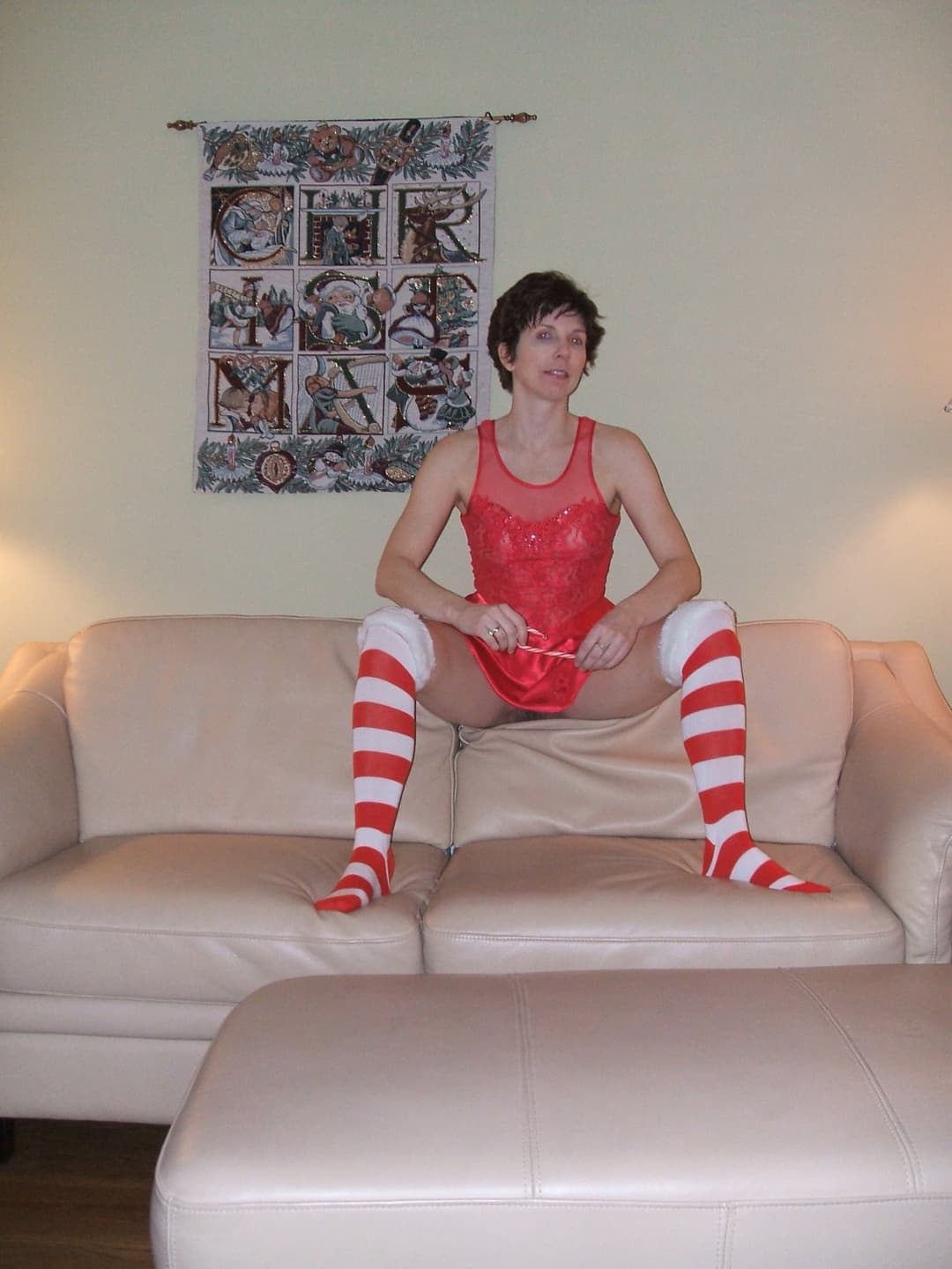 Christmas Memories MILF Nude by Christmas Tree 2
