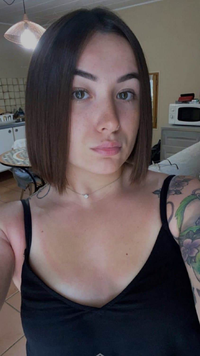 His french gf Megane has such a fuckable cumface