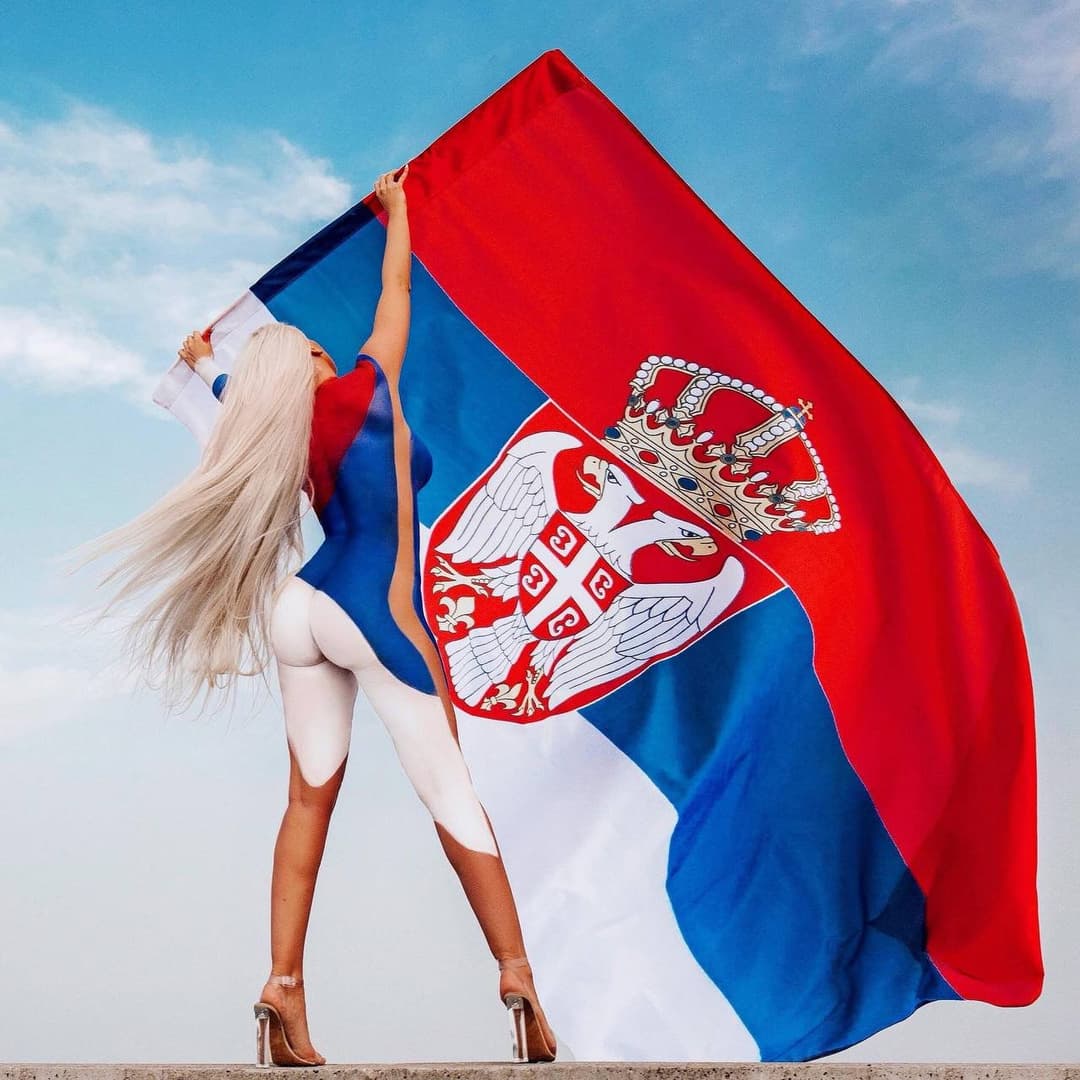 Famous Serbian singer Jelena