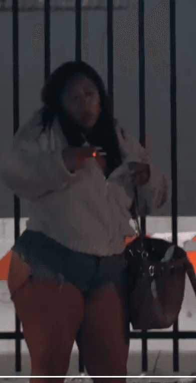 fat cakes latina milf hooker smoking cigarette jean shorts