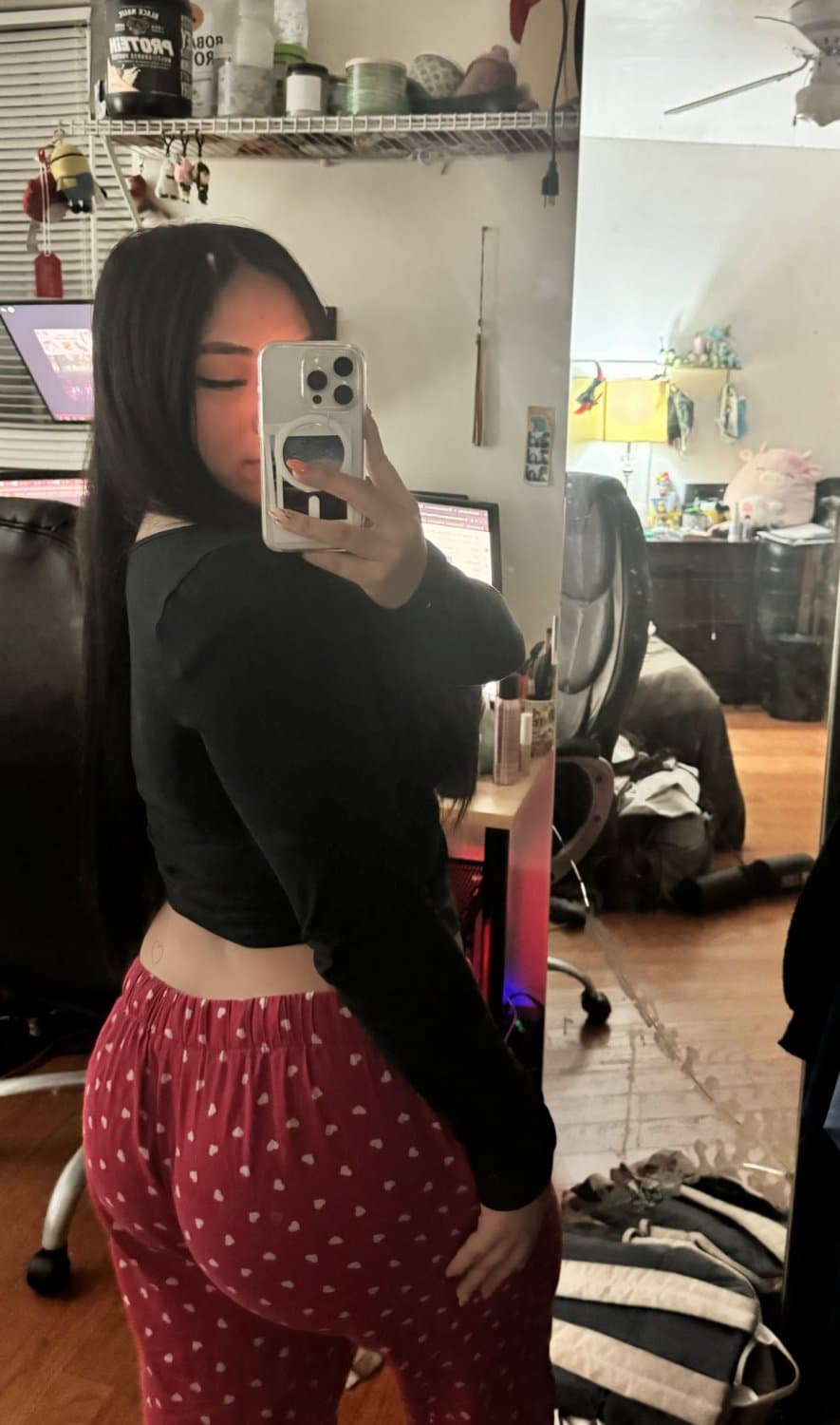 Thick ass ABG grasping for money and attention. Stupid Asian bitch finessing niggas for money