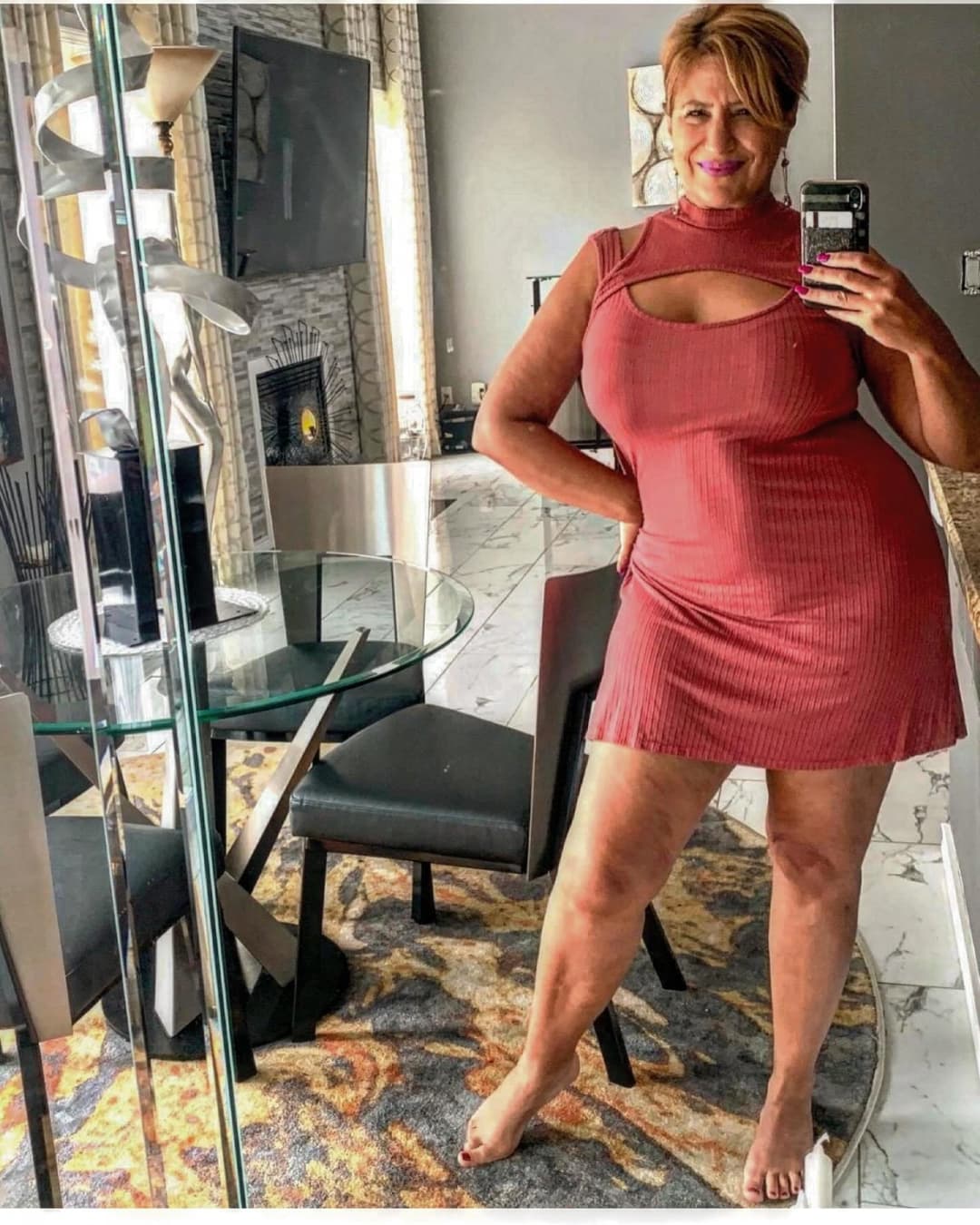 Thick Gilf flight attendant 3