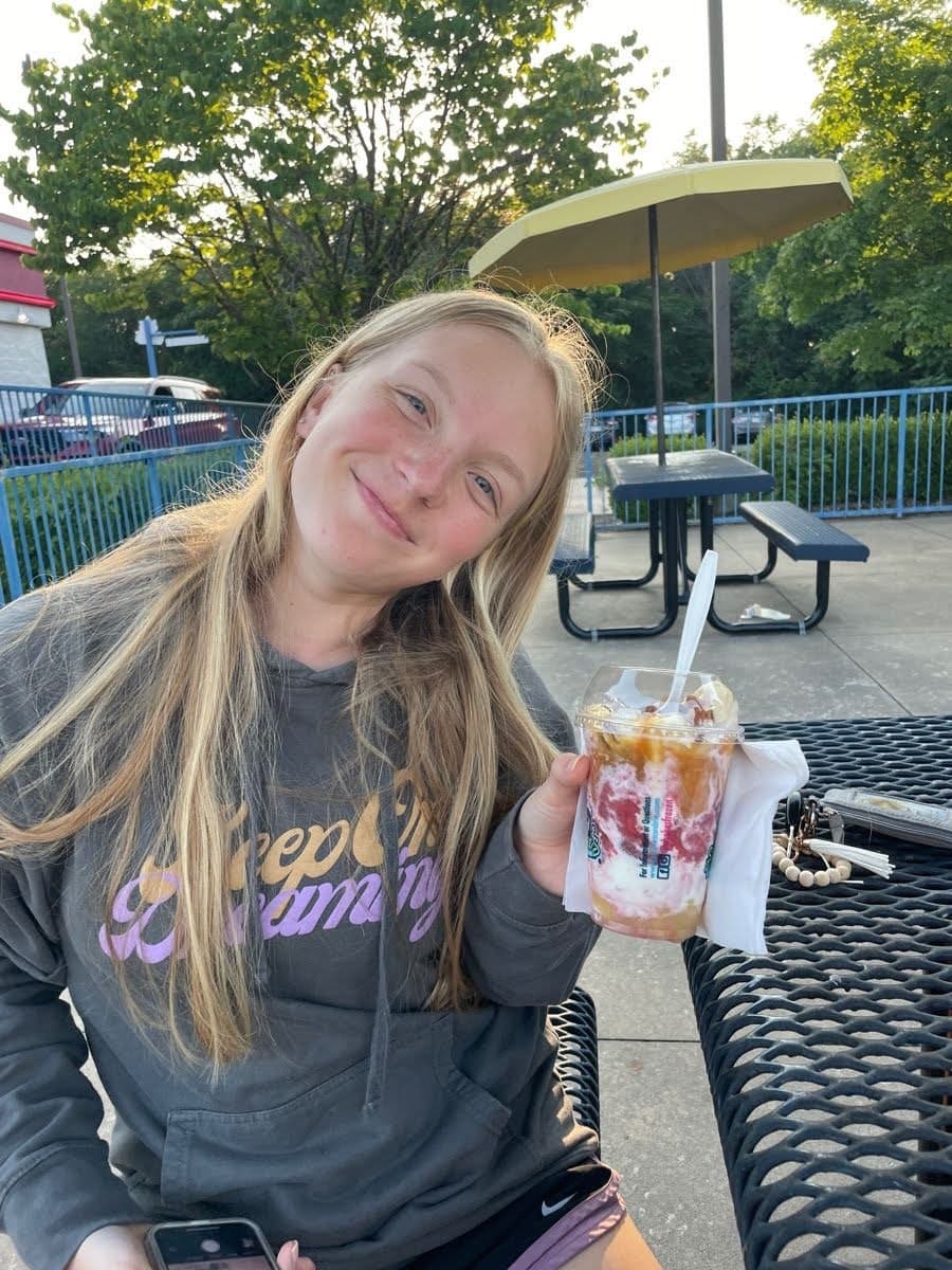 Sexy pale blonde Grace