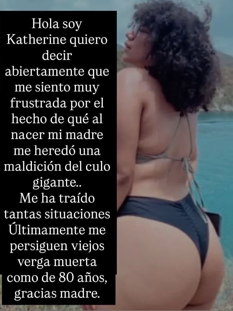 yo no doy más… esta es Katherine, mi prima afro, la culona que me tiene loco desde pelao. Esa negra