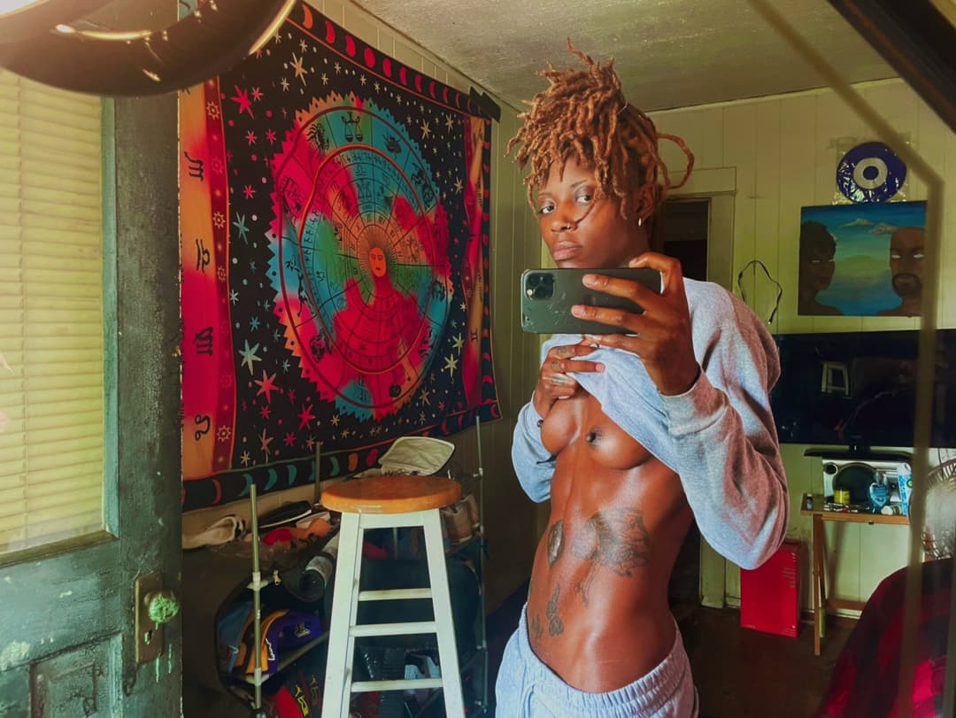 Black dyke stud ebony tomboy Tajee P2