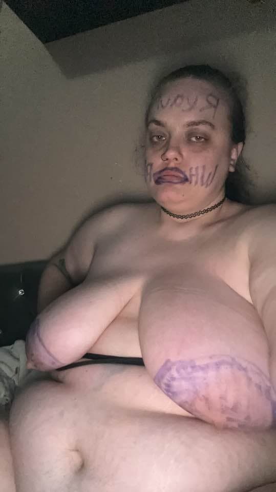 Pig slut Stella gooning dildo mouth whore