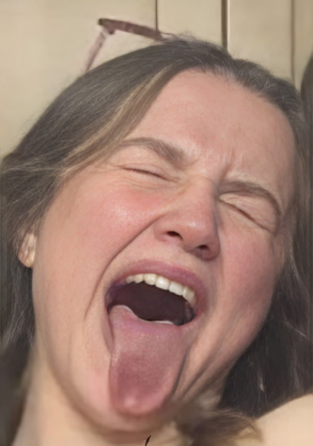 Extra photos of sis + zoomed in enhanced of face for cum tribs