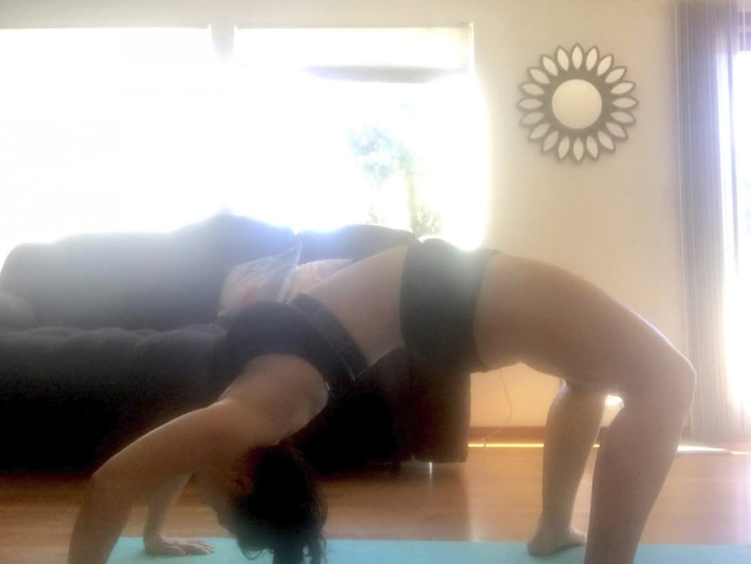 Best Friends mom working out