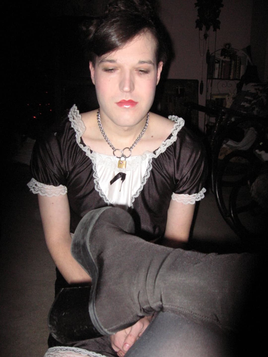 femdom gilf and her sissy xmas