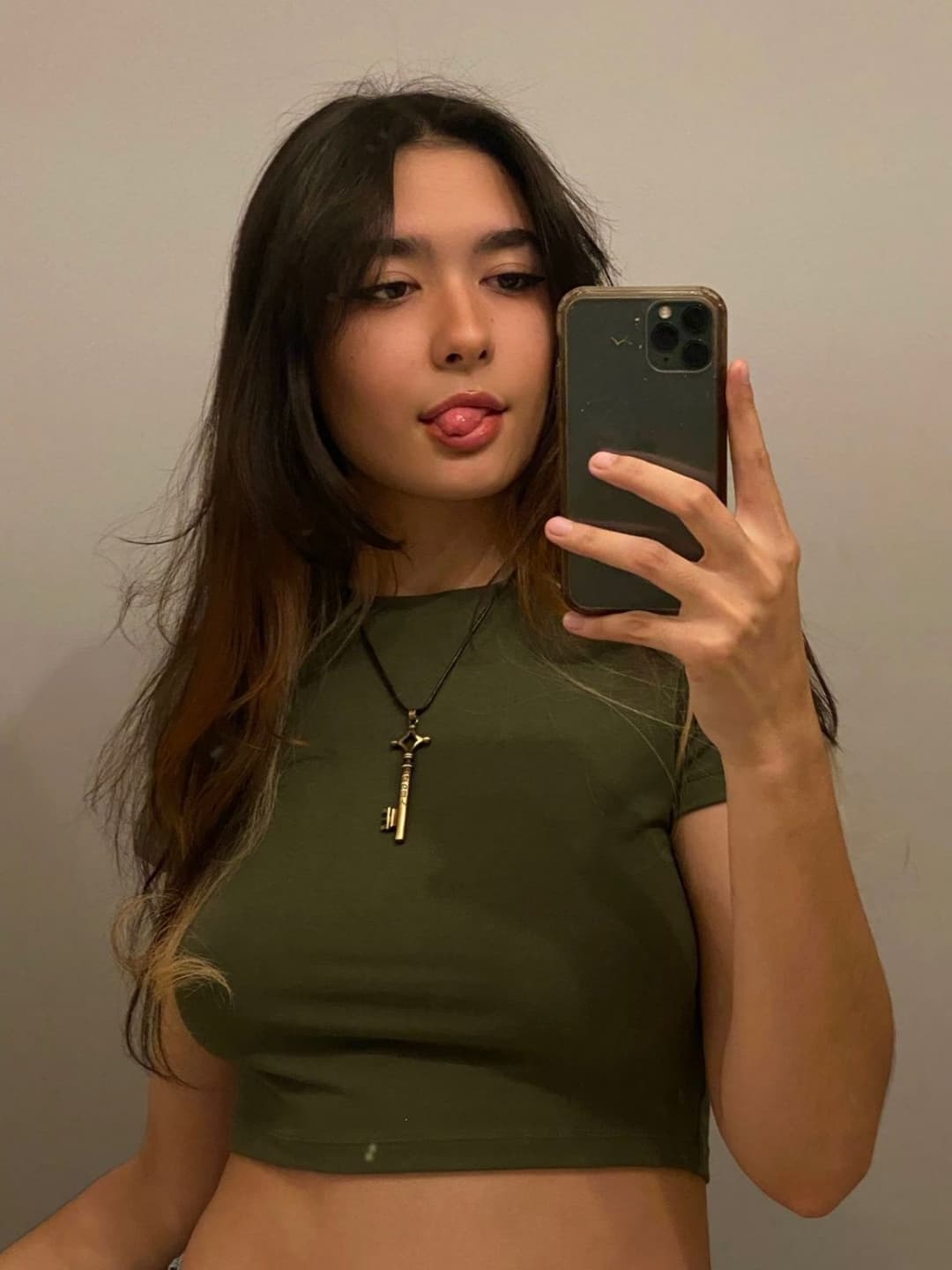 Asian gf getting fucked bent over the bed